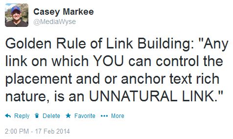 Golden Rule of Link Building Graphic